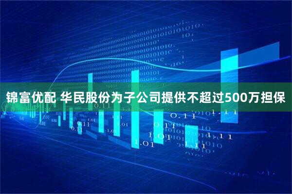 锦富优配 华民股份为子公司提供不超过500万担保